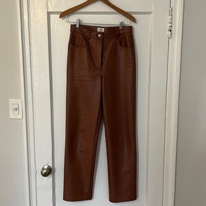 Wilfred Free Melina Pant High Rise Vegan Leather Pant